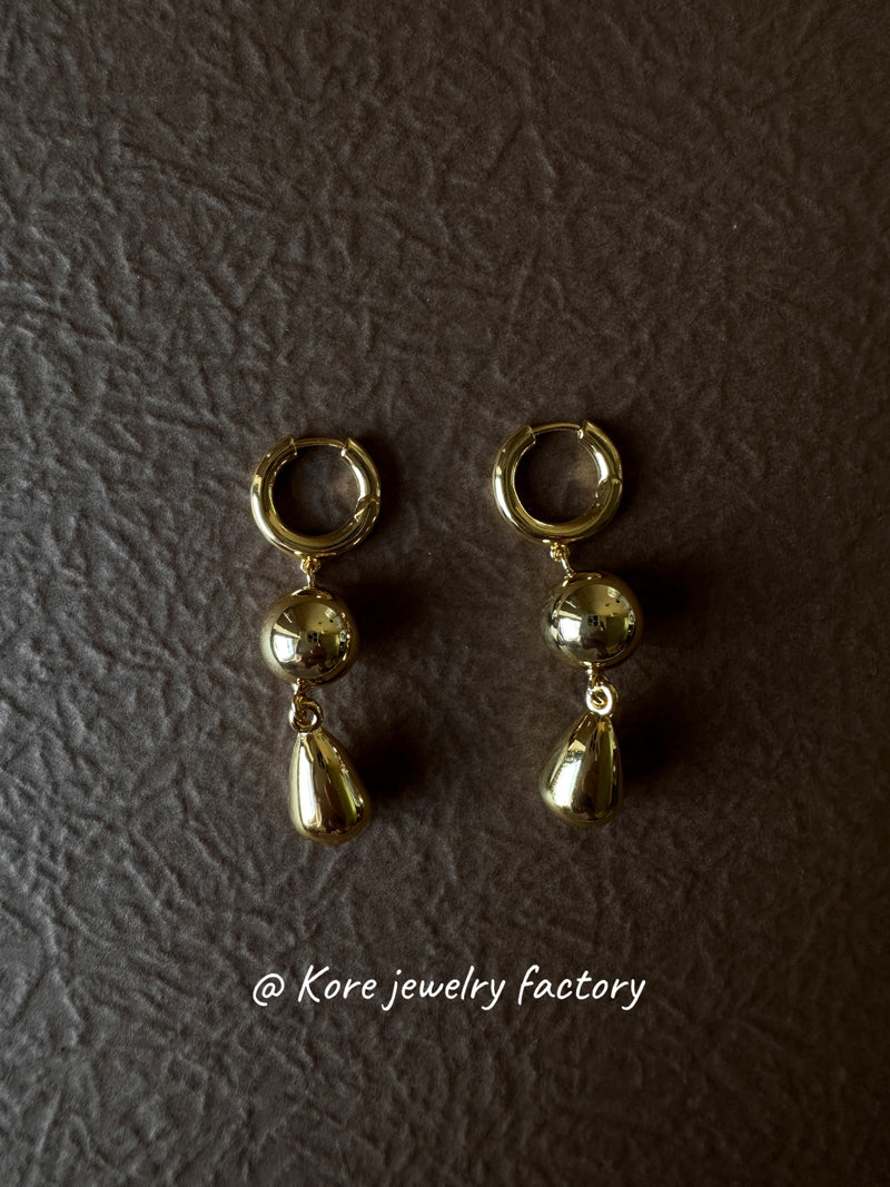 Factory-direct 14k Gold Plated Earrings