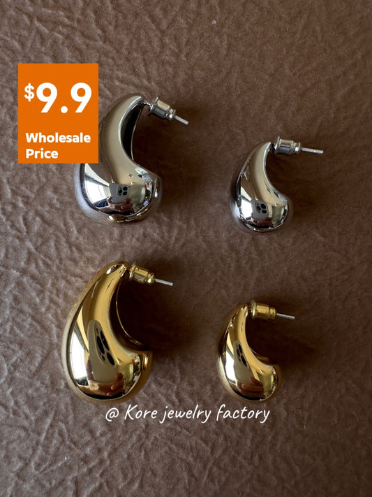 Factory-direct 14k Gold Plated Drop Earrings