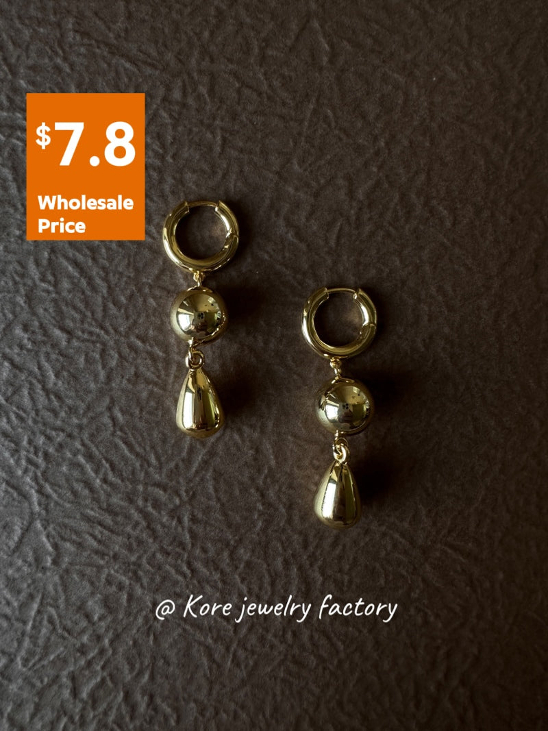 Factory-direct 14k Gold Plated Earrings