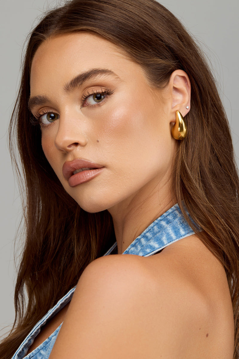 Factory-direct 14k Gold Plated Drop Earrings